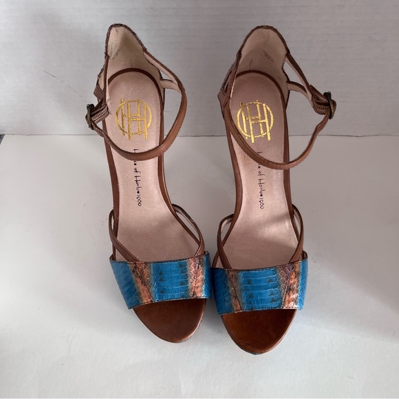 HOUSE OF HARLOW NANCIE BLUE STILETTO SANDALS - Picture 9 of 12